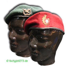Barett Comandos und Fallschirmjäger Portugal