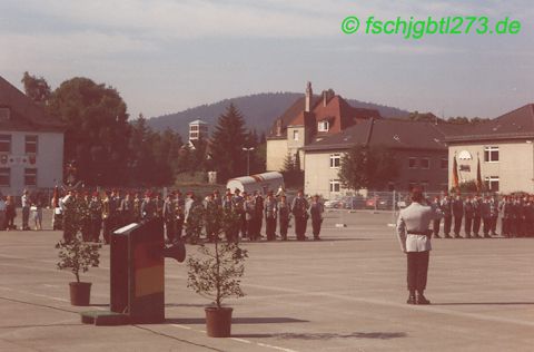 4. FschJgBtl 273 1989 feierliches Gelöbnis