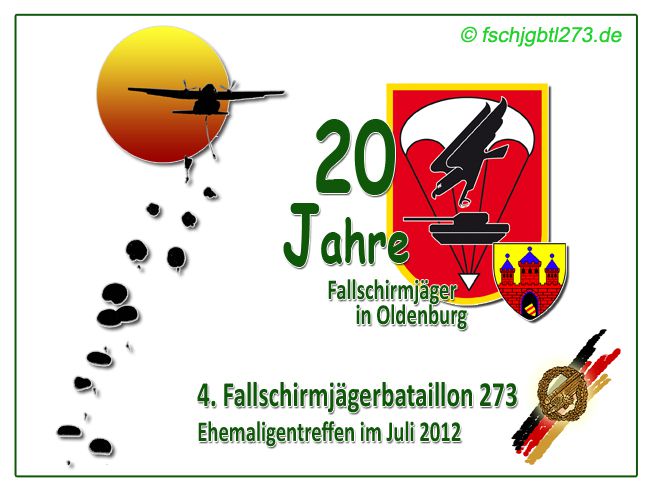 Ehemaligentreffen 4. FschJgBtl 273 2012 in Oldenburg