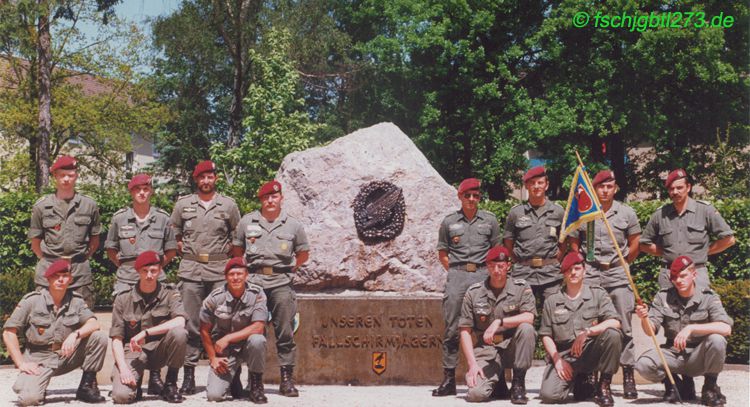 4. FschJgBtl 273 1992 Gedenkstein Iserlohn Winkelmannkaserne